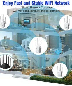 1200Mbps WiFi Repeater Wireless WIFI Extender WiFi Booster 5G 2 4G Dual band Network Amplifier Long 3