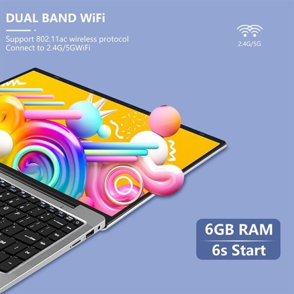 14 Inch Low Price Laptop RAM 6GB ROM 128G 256G M 2 SSD Windows 10 Cheap 3
