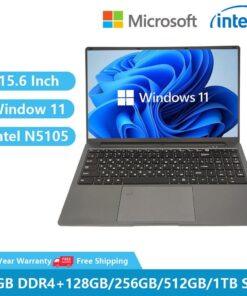 2023 Gaming Laptops Windows 11 Cheap School Notebook Computer PC Netbook 15.6 Inch Intel Celeron N5105 16G RAM 1TB M.2 Dual WiFi