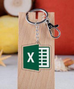 Cartoon Software Icon Keychain Creative PS AI Word Excel Acrylic Pendant Keyring 5