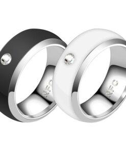 Fashion New Technology NFC Smart Finger Digital Stainless Steel Male And Female Couple Rings For Android/iPhone Mobile Phones