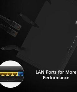 KuWFi 1200Mbps 11ac Dual Band WiFi Router 2 4G 5G with Gigabit LAN Port Wireless N 4