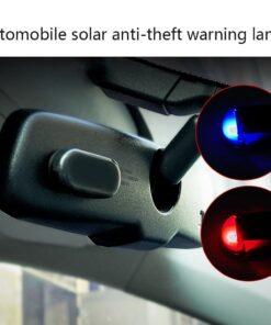 LED Solar Powered Alarm Lamp Car Wireless Warning Anti Theft Caution Fake Security Light Flashing Imitation 3
