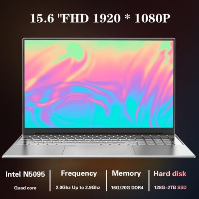 Laptop 15 6 Inch 16G RAM 256G 512G 1TB SSD IPS 1080P Office Computer N5095 With