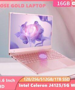 Laptop 15.6 Inch 16GB RAM 2TB SSD Notebook Intel Celeron Laptops Windows 11 Office Computer Backlit with Fingerprint WiFI Camera