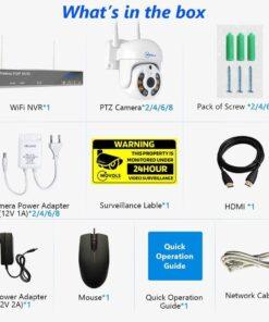 Movols H 265 3MP 5MP HD Wireless CCTV System Two Way Audio Waterproof PTZ WIFI IP 5