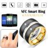 NFC Smart Ring For Men Multifunctional Titanium Steel Waterproof Intelligent Digital Technology Ring Tarnish Free Jewelry