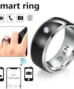 NFC Smart Ring For Men Multifunctional Titanium Steel Waterproof Intelligent Digital Technology Ring Tarnish Free Jewelry 2