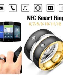 NFC Smart Ring For Men Multifunctional Titanium Steel Waterproof Intelligent Digital Technology Ring Tarnish Free Jewelry KBR45