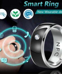 NFC Smart Ring For Men Multifunctional Titanium Steel Waterproof Intelligent Digital Technology Ring Tarnish Free Jewelry 3