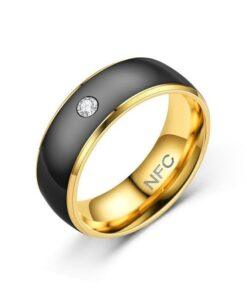NFC Smart Ring For Men Multifunctional Titanium Steel Waterproof Intelligent Digital Technology Ring Tarnish Free Jewelry 5