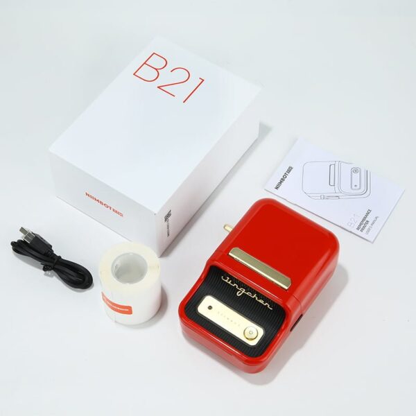 Niimbot B21 Label Printer Portable Thermal Wireless Bluetooth Printer Used for Barcode Clothing Jewelry Fooder 4