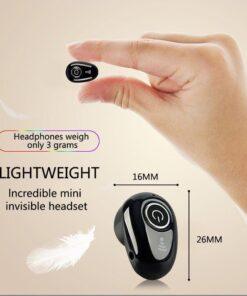 Smart Mini Blue tooth Headset Music Time Bluetooth Earbud With One Button Wireless Earphone For IPhone 2