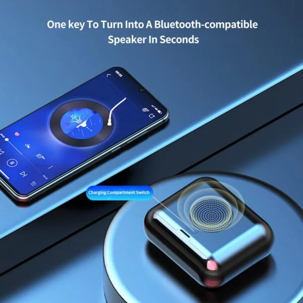 Smart Wireless Headphones Small Size Heavy Bass Cool Appearance Bluetooth-compatible Headsets Phone Call