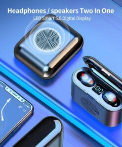 Smart Wireless Headphones Small Size Heavy Bass Cool Appearance Bluetooth compatible Headsets Phone Call 4
