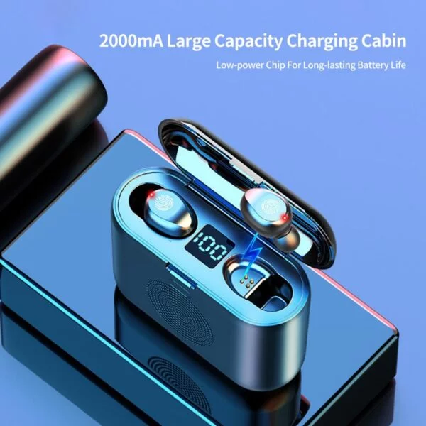 Smart Wireless Headphones Small Size Heavy Bass Cool Appearance Bluetooth-compatible Headsets Phone Call