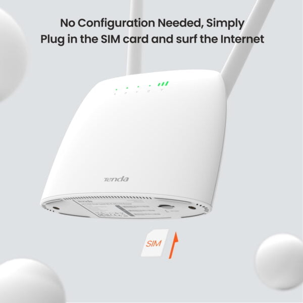 Tenda 4G Router SIM Card AC1200 Wireless Router Hotspot 64 Users 150mbps Beamforming 4G Wifi Router 4