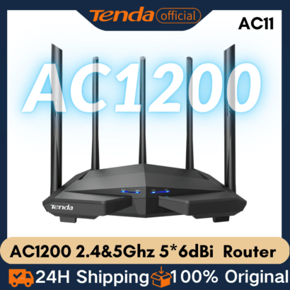 Tenda AC11 Router AC1200 Gigabit Wireless Router Wifi Router Signal Amplifier 2 4G 5GHz Dual Band