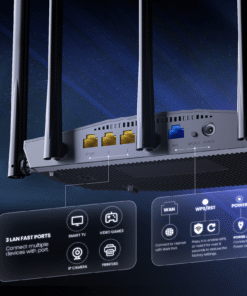 Alternative view of Tenda WIFI 6 Router AX1500 Gigabit Wireless Router Wifi Signal Amplifier 2.4G 5GHz MU MIMO Beamforming