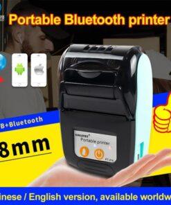 Alternative view of Ticket Receipt Thermal Printer For Supermarket Portable Bluetooth 58mm Miniature Handheld Takeaway Receipt Paper Printer