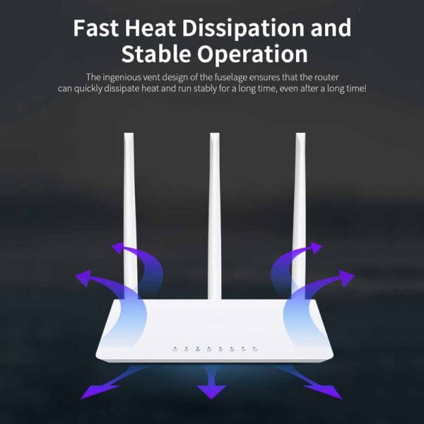 Wireless Home Router WiFi Network for Wireless Internet Long Range Wide Coverage Easy Setup High Speed 1