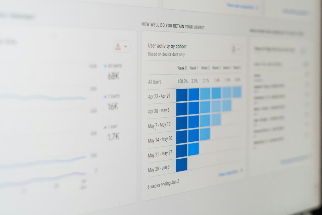 8 Top Optimizing SEO Tools For Kenyan Businesses 2 a computer screen with a bar chart on it