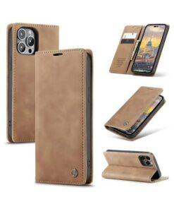 Leather Flip Cover for iphone 14 Pro CaseMe