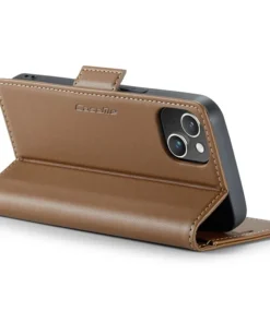 Leather Flip Cover for iPhone 14 Pro Max CaseMe