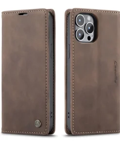 Leather Flip Cover for iphone 14 CaseMe