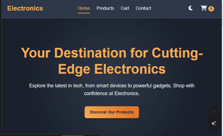 Electronics Shop Website Design in Kenya