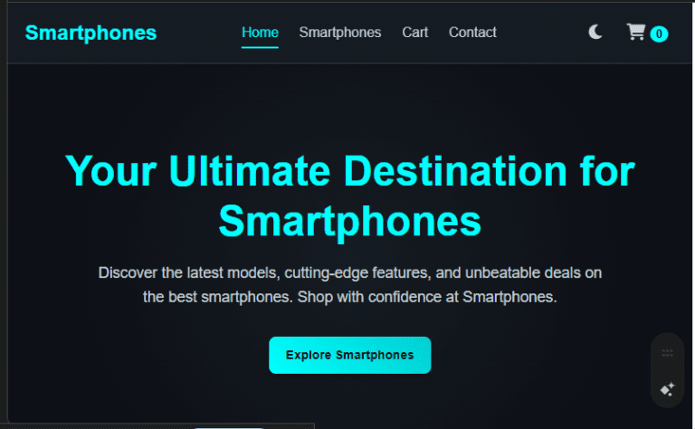 Smartphones Shop Website Design in Kenya