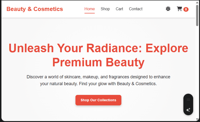 Beauty & Cosmetics Shop Website Design in Kenya