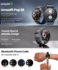 Alternative view of Amazfit Pop 3R Bluetooth Calling Watch