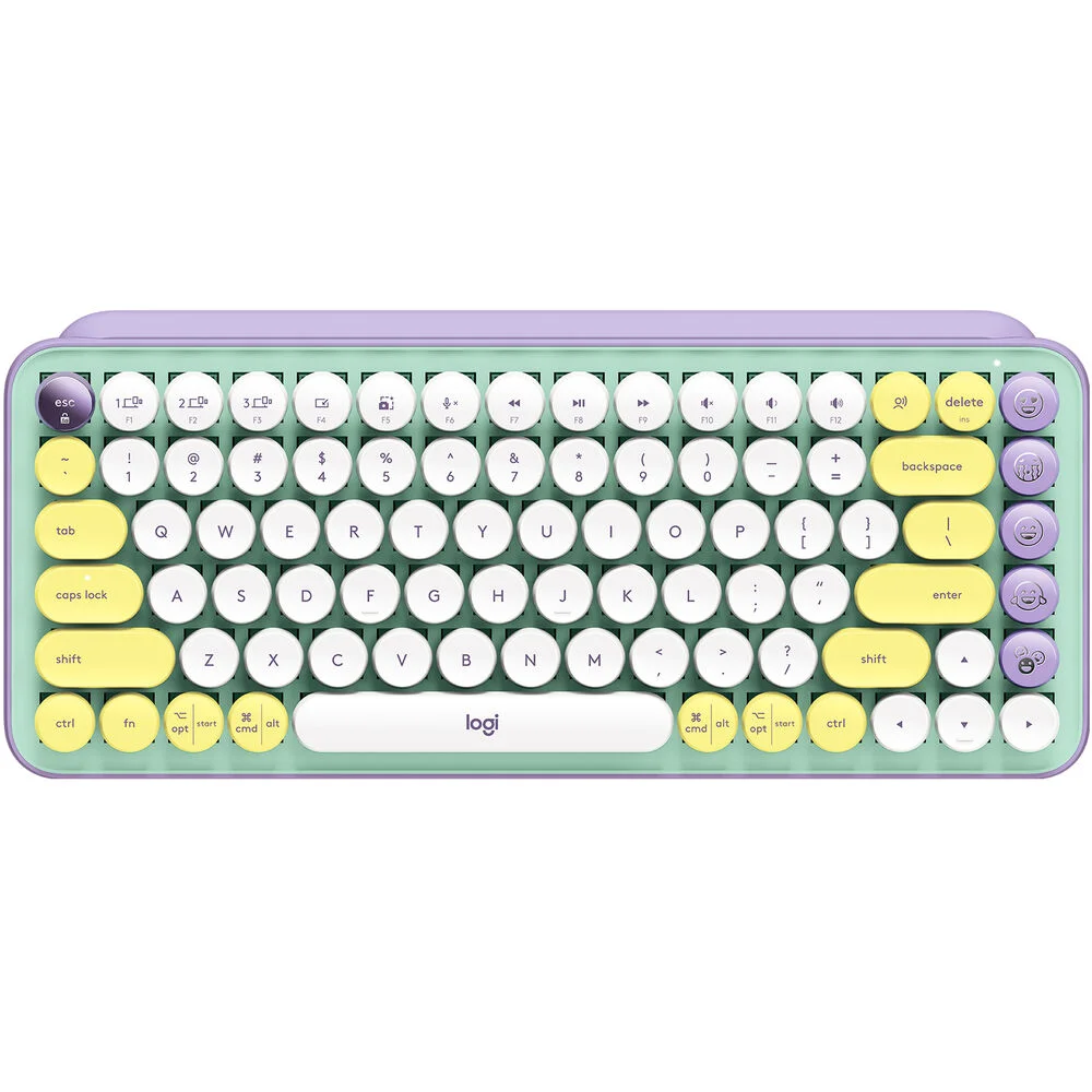 Logitech POP Keys Wireless Mechanical Keyboard with Customizable Emoji Keys (Daydream Mint) 1 Logitech POP Keys Wireless Mechanical Keyboard with Customizable Emoji Keys (Daydream Mint)