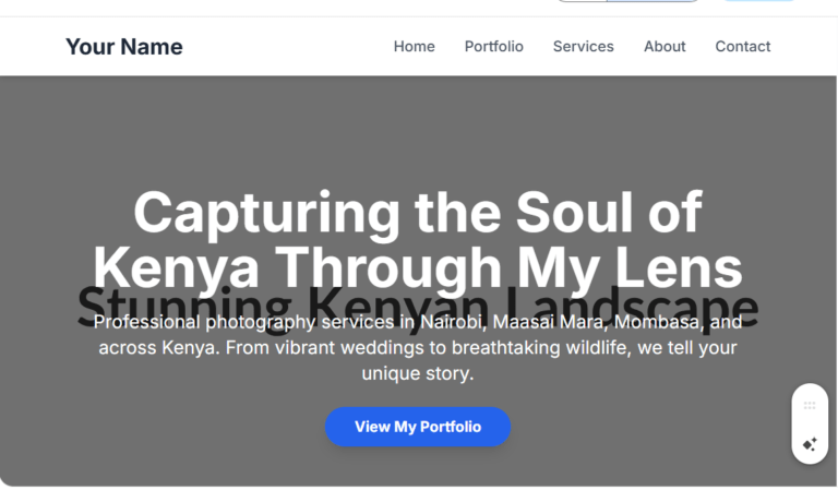 services 3 SEO for Photography Portfolios in Kenya.