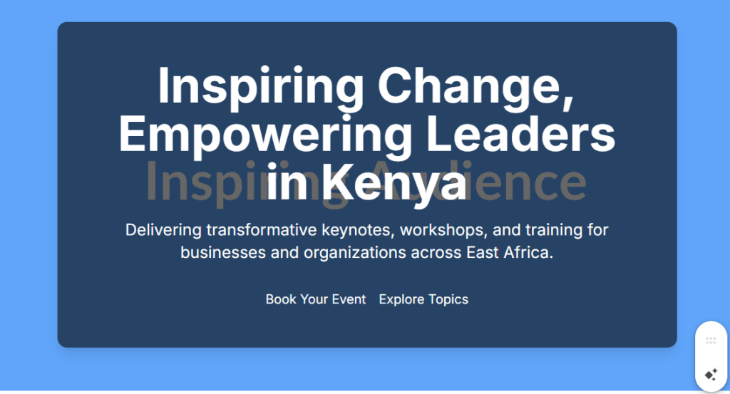 SEO for Public Speakers in Kenya