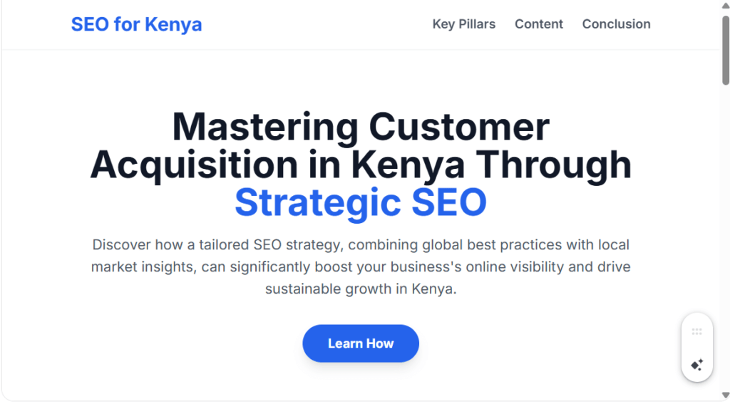 SEO for Customer Acquisition in Kenya