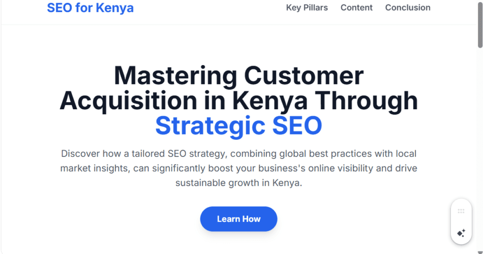 SEO for Customer Acquisition in Kenya