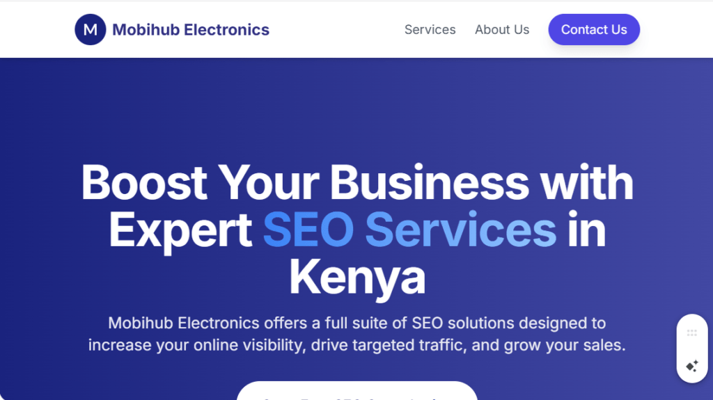 Mobihub Electronics SEO Services in Kenya