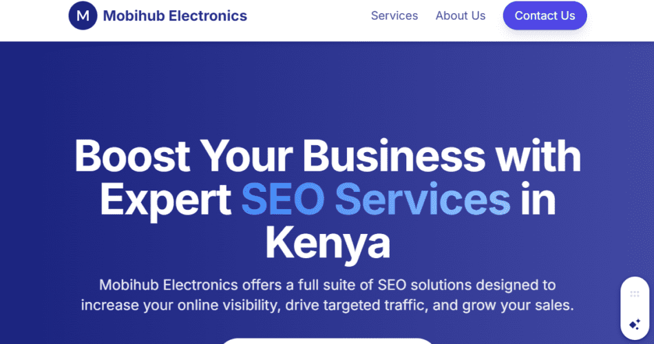 Mobihub Electronics SEO Services in Kenya
