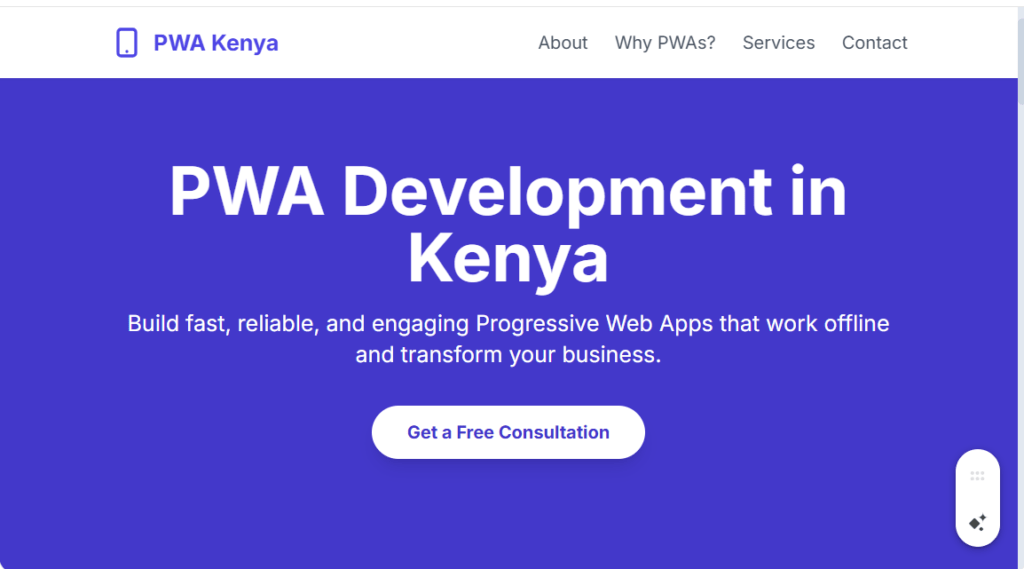 PWA Development Kenya (Progressive Web App) 1 PWA Development Kenya (Progressive Web App):