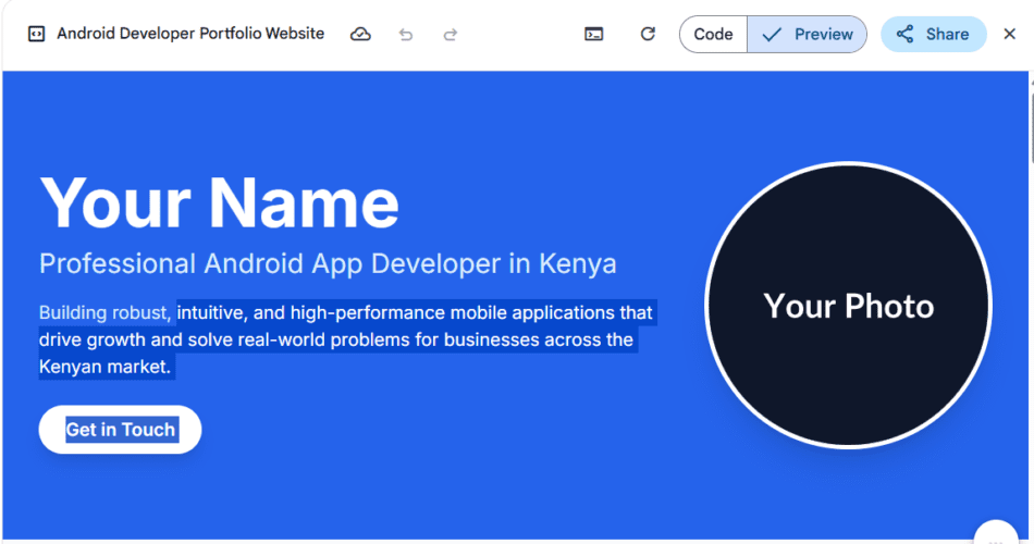 Android App Developer Kenya