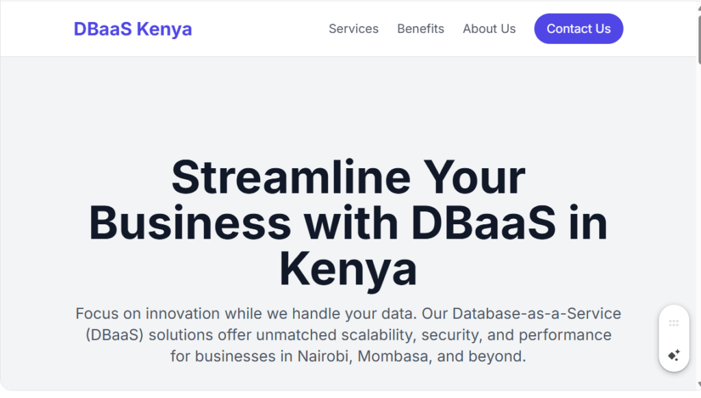 Database Management Kenya (DBaaS