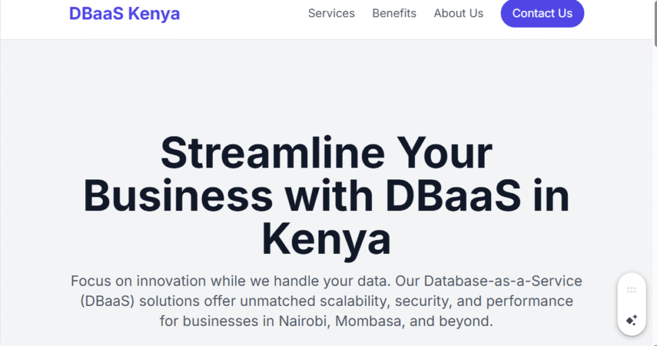 Database Management Kenya (DBaaS