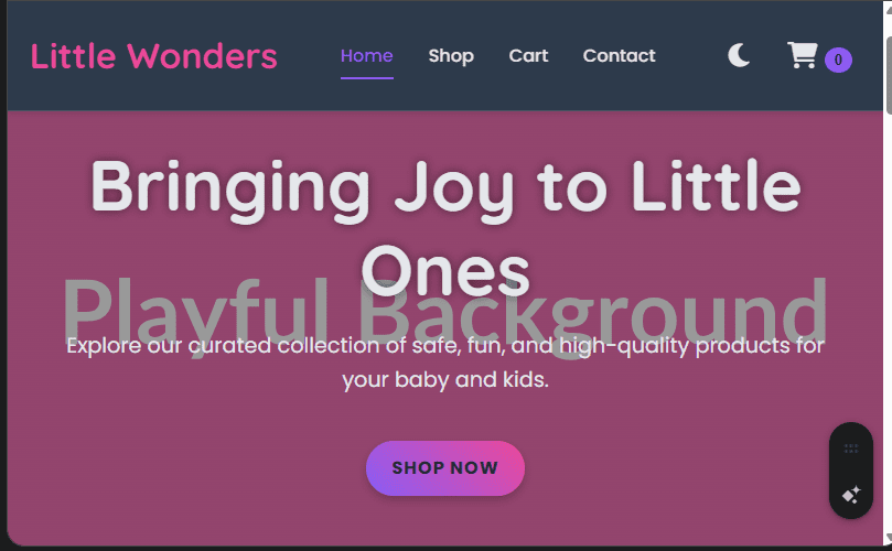 Baby & Kids Products Shop Website Design in Kenya