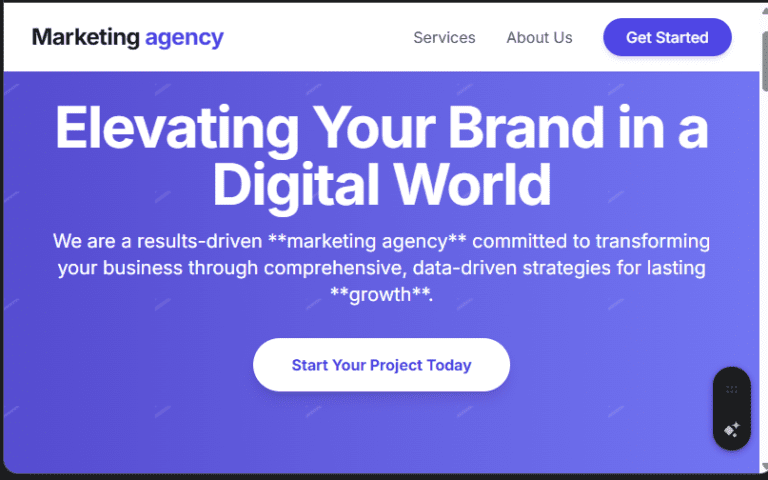 Marketing Agency Website Design in Kenya