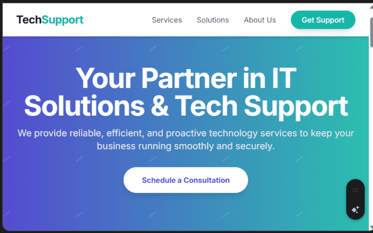 IT Solutions & Tech Support Website Design in Kenya