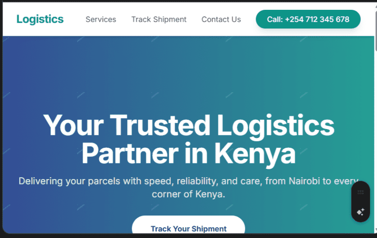 Logistics & Courier Service Website Design in Kenya