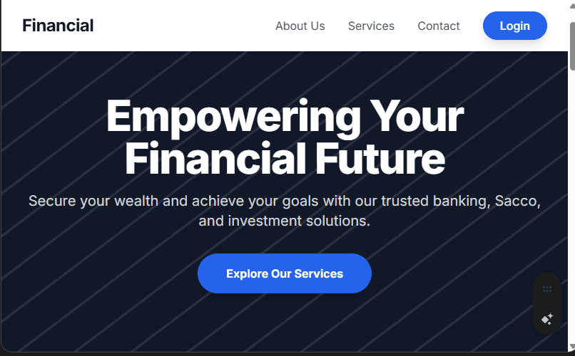 Financial Services Website Design (Banks, Saccos, Investment Firms) in Kenya