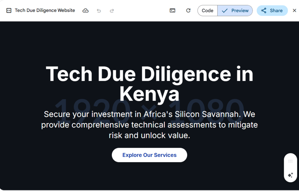 Tech Due Diligence Kenya: